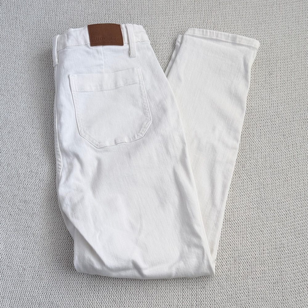 Judy Blue Pull On Denim Joggers White Size 9/29